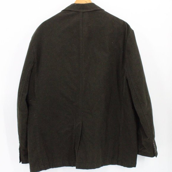 Lands End Blazer Mens Brown Three Button Down Quilted Lined Size XL 46-49 - Picture 7 of 9